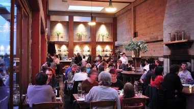 Foreign Cinema, a restaurant in San Francisco, USA.