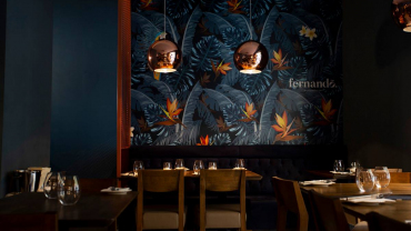 The dining room at Fernando Gastrotheque, Malta.