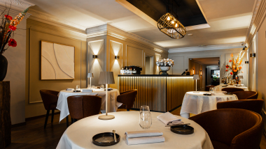 Interior of Restaurant Bisque, Groningen, the Netherlands.