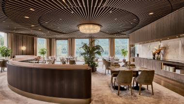 Grace La Margna, a restaurant in St. Moritz, Switzerland.