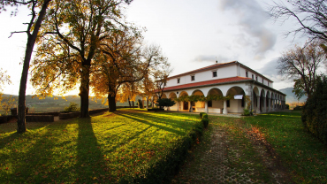 A view of the Michelin star restaurant Gostilna pri Lojzetu, Vipava Valley, Slovenia.