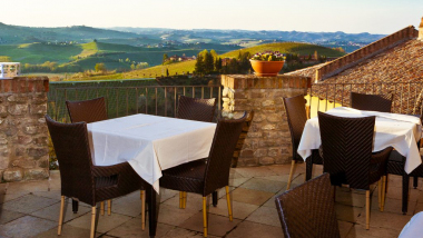 Ristorante Le Torri, a restaurant in Castiglione Falletto, Italy.