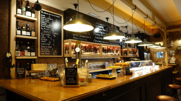 Cork Wine Bar, a wine bar in Bilbao, Spain.