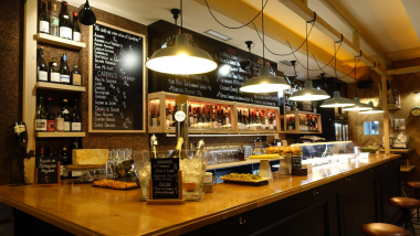 Cork Wine Bar, a wine bar in Bilbao, Spain.