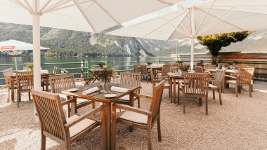 Strandcafé, a restaurant in Altaussee, Austria.