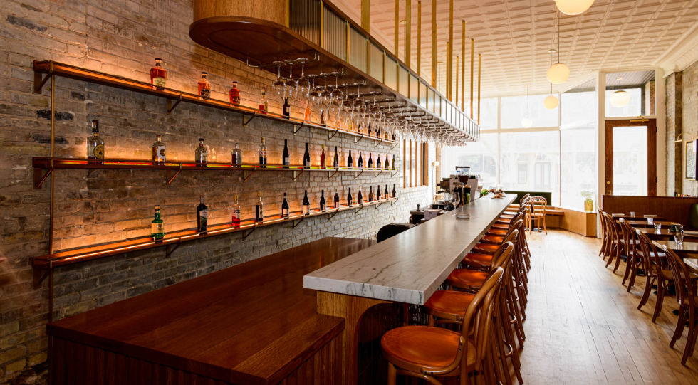 Chateau Grand Rapids, a wine bar in Grand Rapids, USA.