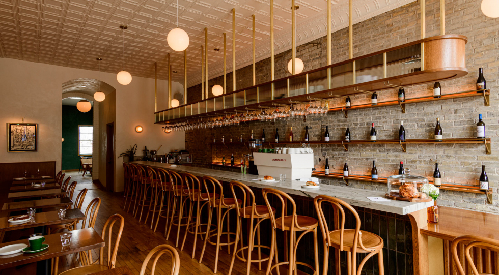 Chateau Grand Rapids, a wine bar in Grand Rapids, USA.