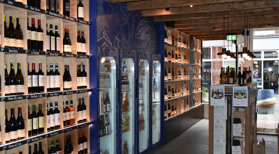 Interior of Marius Wijncafé wine bar/restaurant, The Hague, Netherlands.