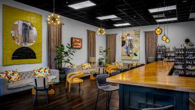 Beaker & Flask Wine Co., a wine bar in Gainesville, USA.
