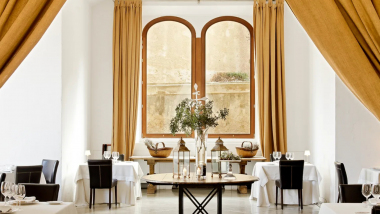 Cap Rocat X Saddle, a restaurant and hotel in Llucmajor, Spain.