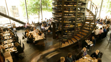 Purple Wine Bar, a wine bar in Seattle, USA.