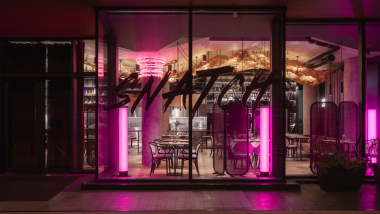 Snatch restaurant, a restaurant in Riga, Latvia.
