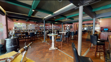 Vinoteca Los Patios de Beatas, a restaurant and wine bar in Malaga, Spain.