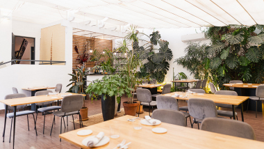 ​​Sobretablas, a restaurant in Seville, Spain.