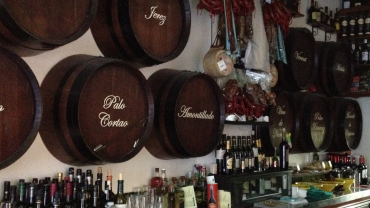 Taberna Manolo Cateca, a wine bar in Seville, Spain.
