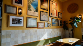Mentone, a restaurant in Santa Cruz, USA.