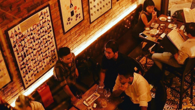 Tannin Wine Bar Hang Vai, a wine bar in Hanoi, Vietnam.