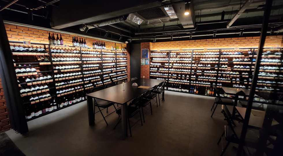 Wine Clubhouse, a wine bar in Seoul, South Korea.