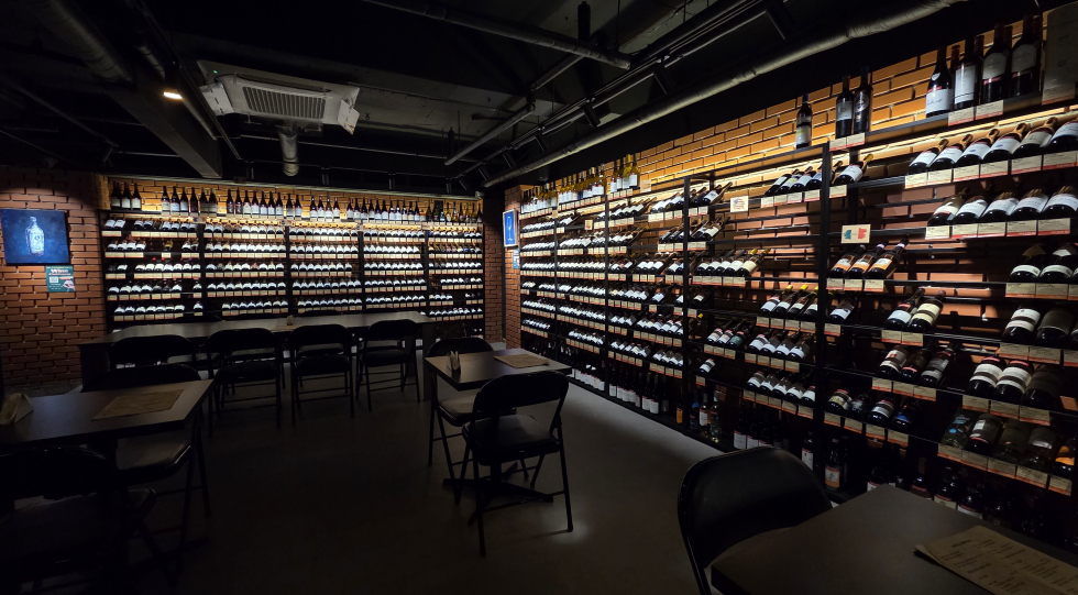 Wine Clubhouse, a wine bar in Seoul, South Korea.