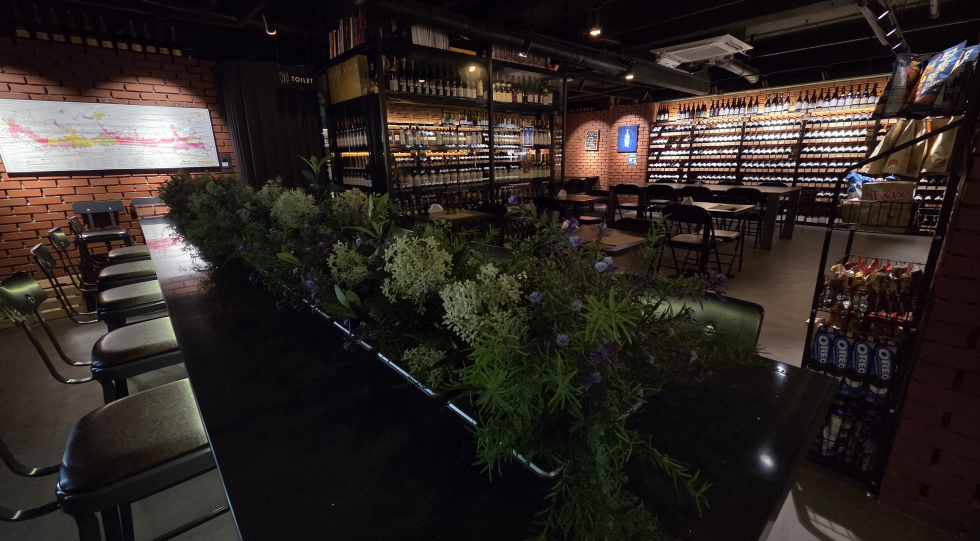 Wine Clubhouse, a wine bar in Seoul, South Korea.