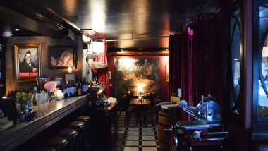 Interior of St. Lars restaurant, Oslo, Norway.