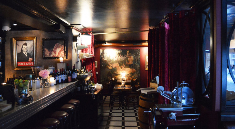 Interior of St. Lars restaurant, Oslo, Norway.