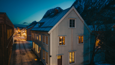 Exterior of Huset i Gato, Mosjøen, Norway.