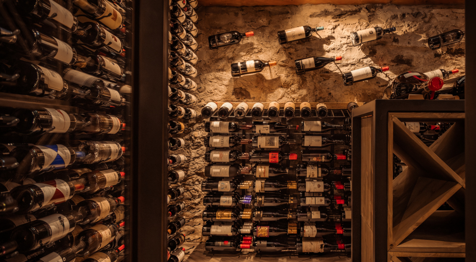 Wine cellar at Huset i Gato, Mosjøen, Norway.
