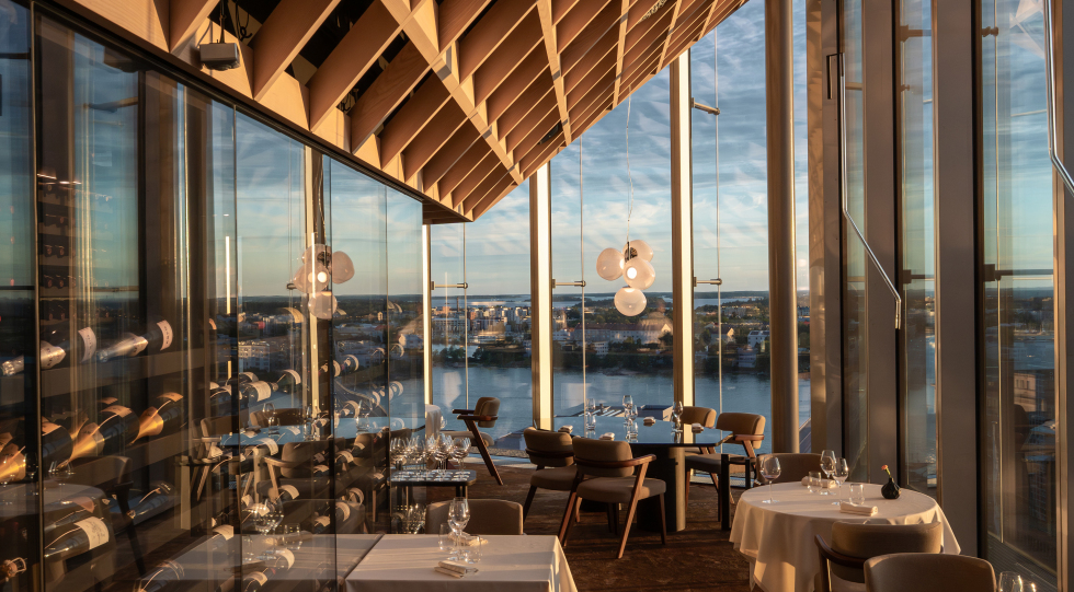 Interior of of restaurant Demo, Helsinki, Finland.
