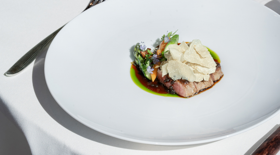 Table view at restaurant Demo, Helsinki, Finland.
