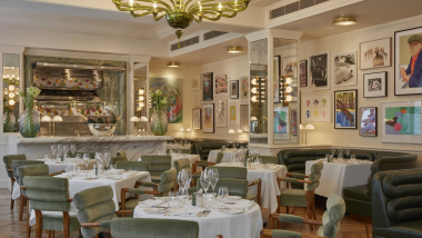 Langan’s Brasserie, a restaurant in London, UK.