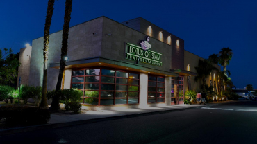 Exterior of Lotus of Siam restaurant in Las Vegas, USA.