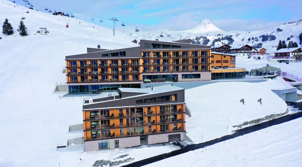 Hotel Alpenstern, a restaurant and hotel in Damüls, Austria.