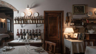 La Coccinella, a restaurant in Serravalle Langhe, Italy.