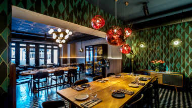 MINE, a restaurant and wine bar in Berlin, Germany.