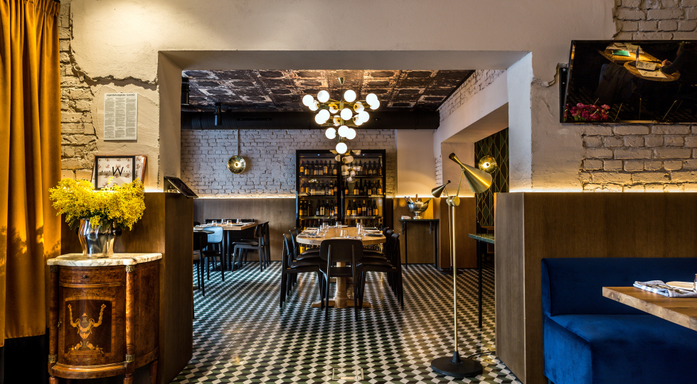 MINE, a restaurant and wine bar in Berlin, Germany.