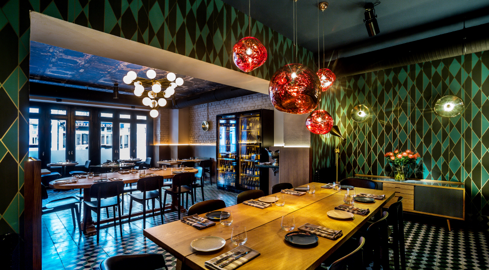 MINE, a restaurant and wine bar in Berlin, Germany.