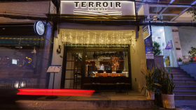 Exterior of Terroir Wine Bar, Ho Chi Minh City, Vietnam.