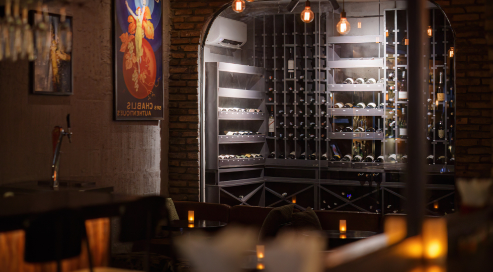 Interior of Terroir Wine Bar, Ho Chi Minh City, Vietnam.