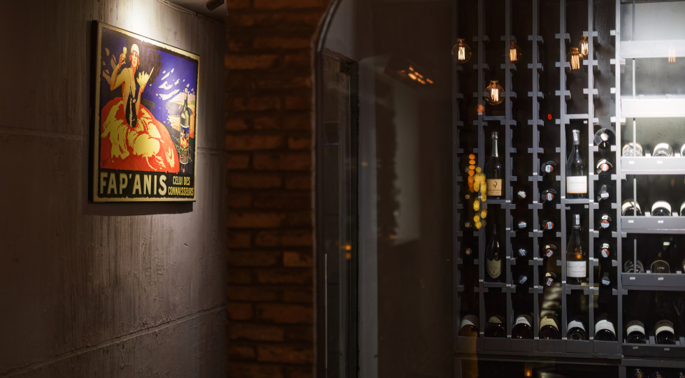 Interior of Terroir Wine Bar, Ho Chi Minh City, Vietnam.