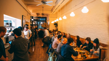 John’s Food and Wine, a restaurant and wine bar in Chicago, USA.