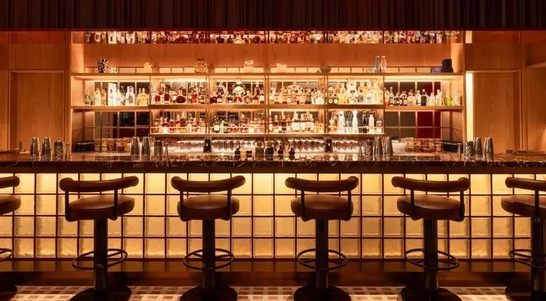 Bar at Studio Frantzén, Dubai, United Arab Emirates.