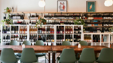 Buvons, a wine bar in Los Angeles, USA.