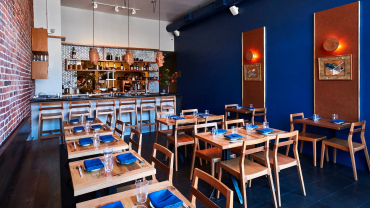Tsubaki, a restaurant and wine bar in Los Angeles, USA.