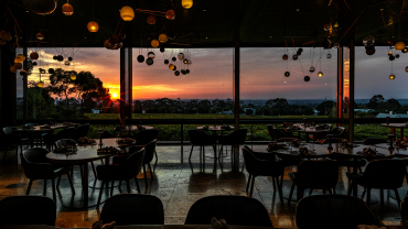 The view from the restaurant at Penfolds Magill Estate, Adelaide, South Australia.