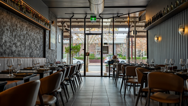 Interior of ODÉ Bistro in Adelaide, South Australia.
