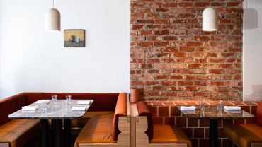 Interior of Fino Vino restaurant and wine bar in Adelaide, South Australia