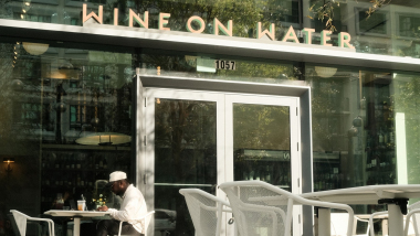 Wine on Water, a wine bar in Tampa, USA.