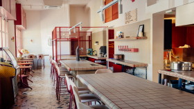 Interior of Glug restaurant, Barcelona, Spain.