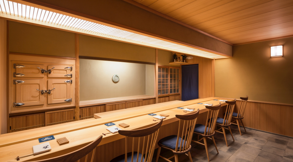 Sushi Noz, a restaurant in New York City, USA.